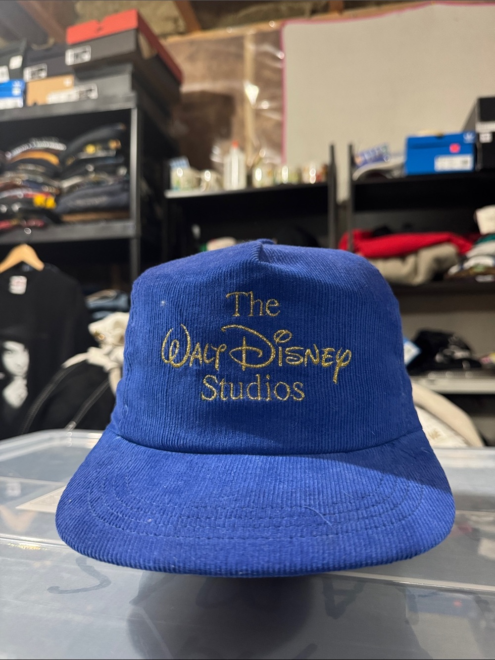 The Walt Disney Studios Blue Corduroy Cap